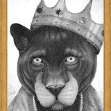 Enmarcado El Rey Pantera bw