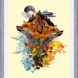 Cuadro Fox and Floral