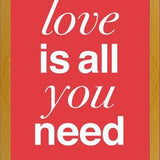 Cuadro THE BEATLES - LOVE IS ALL YOU NEED tulip