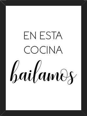 Cuadro En Esta Cocina Bailamos