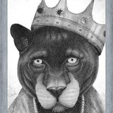 Enmarcado El Rey Pantera bw
