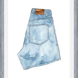 Cuadro Blue Denim Jean Shorts