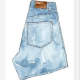 Cuadro Blue Denim Jean Shorts