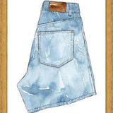 Cuadro Blue Denim Jean Shorts