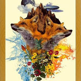 Cuadro Fox and Floral