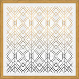 Cuadro Gold And Grey Geo
