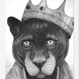 Enmarcado El Rey Pantera bw