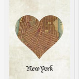 Cuadro New York City Map Print