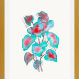 Cuadro Turquoise Pink Watercolor Plant