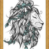 Cuadro Poetic Lion Turquoise