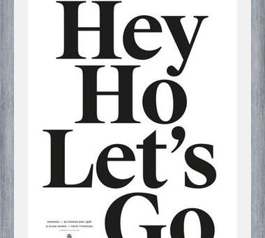 Cuadro Good Music Ramones Hey ho