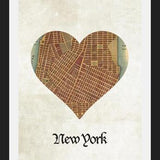 Cuadro New York City Map Print