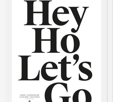 Cuadro Good Music Ramones Hey ho