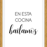 Cuadro En Esta Cocina Bailamos
