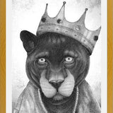 Enmarcado El Rey Pantera bw