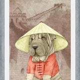Cuadro Sharpei With The Great Wall