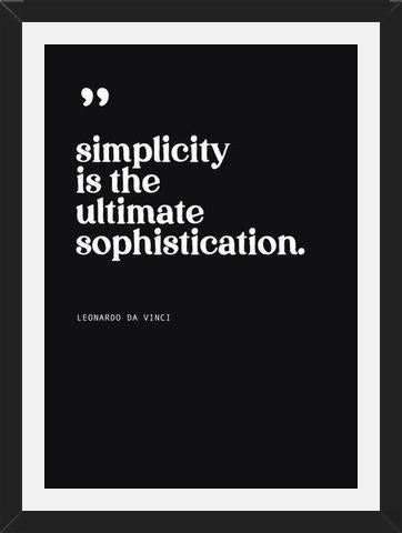 Cuadro Simplicity is the ultimate