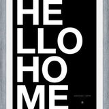 Cuadro Hello Home Black