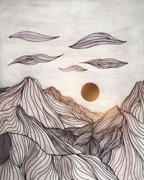 Canvas Lines in the mountains - Galeria Impresionarte