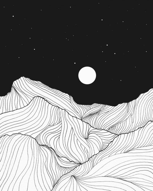 Canvas Lines in the mountains II - Galeria Impresionarte