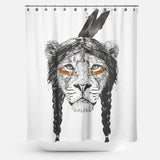 Cortina de baño Warrior Lion