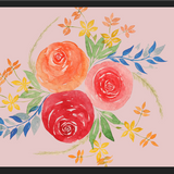 Cuadro Trio Rosas Acuarela