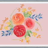 Cuadro Trio Rosas Acuarela