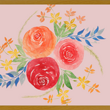 Cuadro Trio Rosas Acuarela