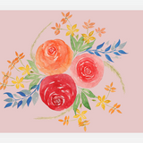 Cuadro Trio Rosas Acuarela