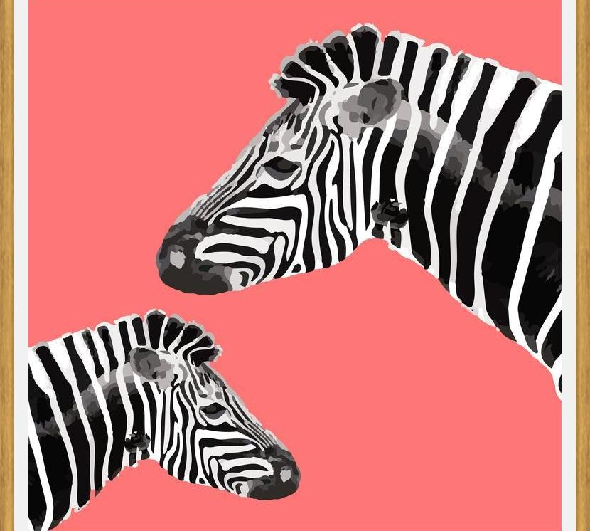 Cuadro Zebra Illustration 001