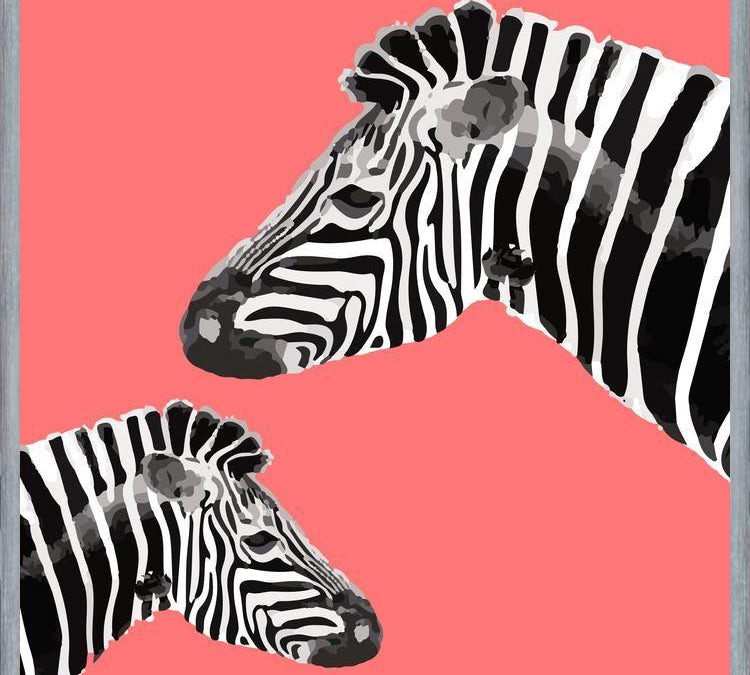 Cuadro Zebra Illustration 001