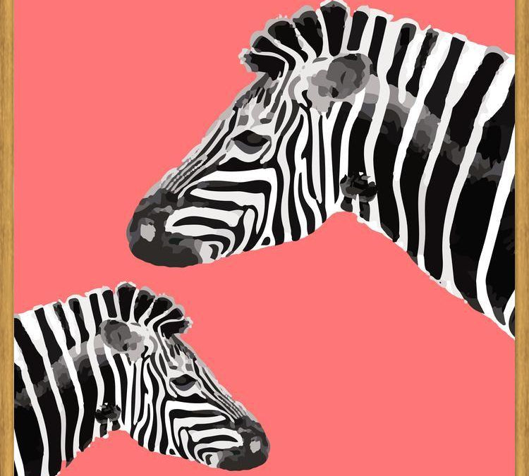 Cuadro Zebra Illustration 001