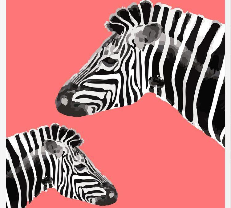 Cuadro Zebra Illustration 001