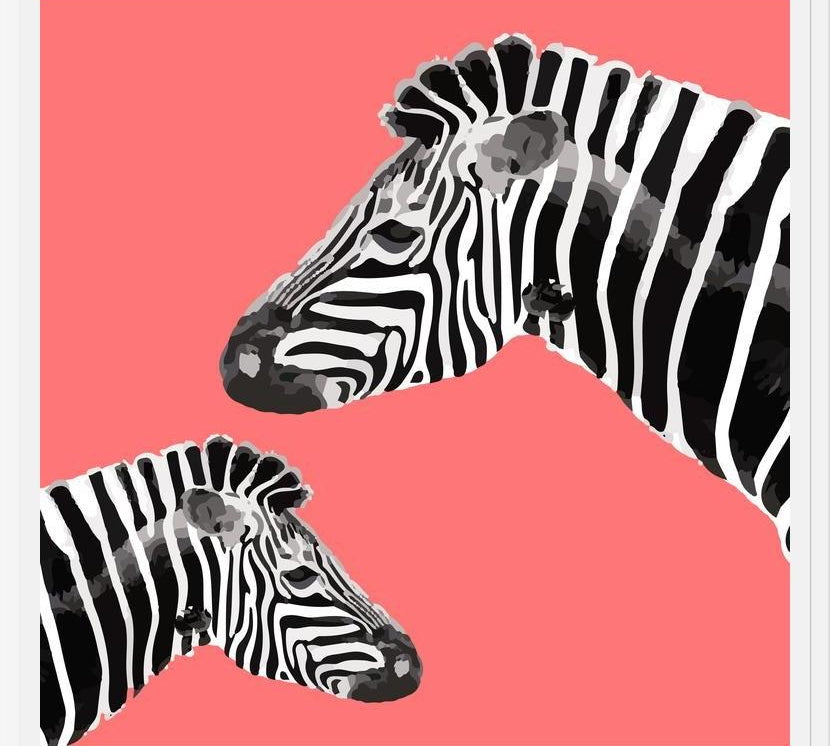 Cuadro Zebra Illustration 001