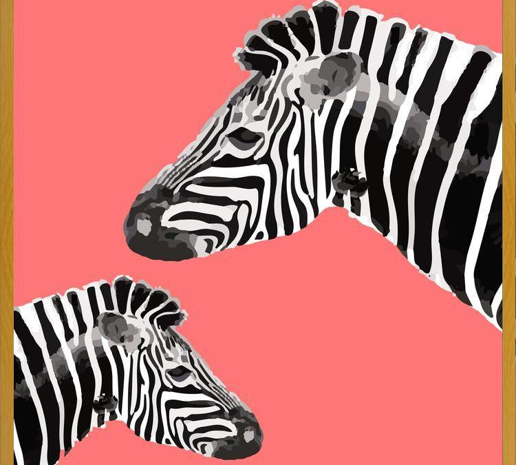 Cuadro Zebra Illustration 001