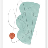 Cuadro Abstraction with gray lines 14