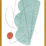 Cuadro Abstraction with gray lines 14