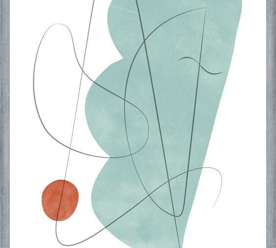 Cuadro Abstraction with gray lines 14