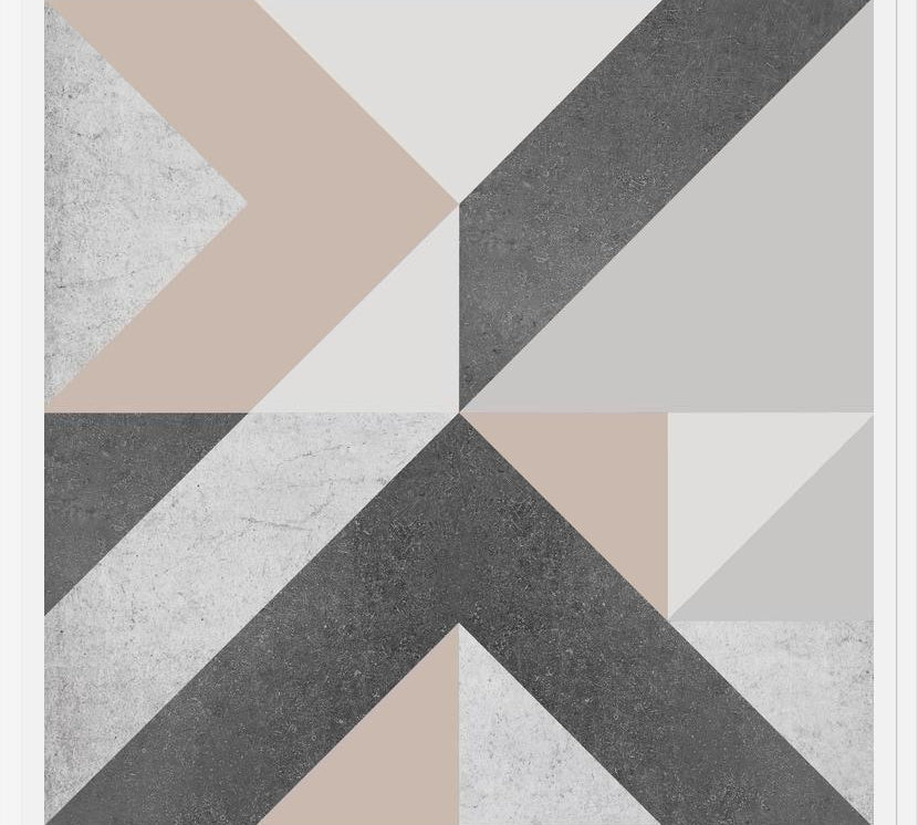 Cuadro Geométrico Neutro - Rosa y Gris