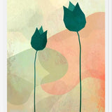 Cuadro Tulipanes Verdes