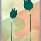 Cuadro Tulipanes Verdes