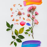Canvas The Flowers And The Paint