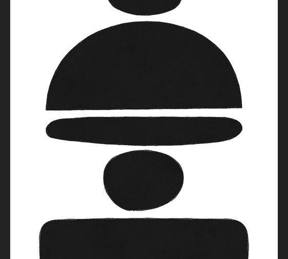 Cuadro Black Stones