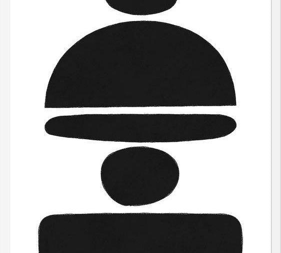 Cuadro Black Stones
