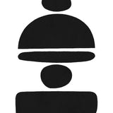 Canvas Black Stones