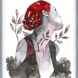 Cuadro Mujer in red