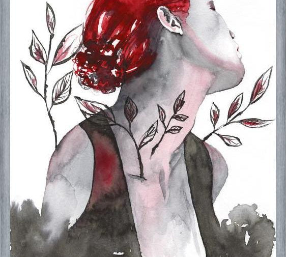 Cuadro Mujer in red