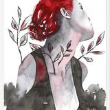 Cuadro Mujer in red