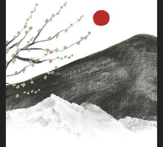 Cuadro Japandi Mountains 2