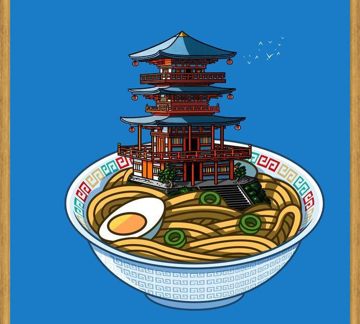 Cuadro Ramen Torii